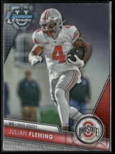 2023 Bowman University Chrome #109 Julian Fleming