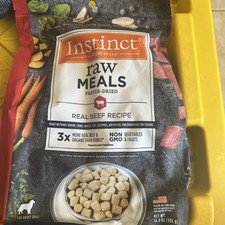 Instinct Raw Freeze Dried Dog Food 14Oz High Protein Meat Based Nutrition