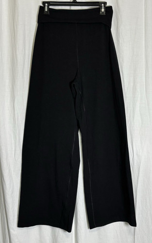 Old Navy Active PowerChill Pants Womens M Black High Rise Wide Leg Yoga Athletic