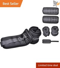 Adjustable Ankle Wrist Leg Weights Nylon 1-20LBS for Fitness and Cardio