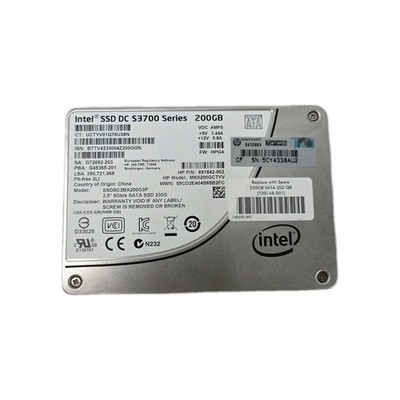 HP Intel 200GB DC S3700 SSD 2.5 SFF MK0200GCTYV SSDSC2BA200G3P HPE G8 G10 G7 G9