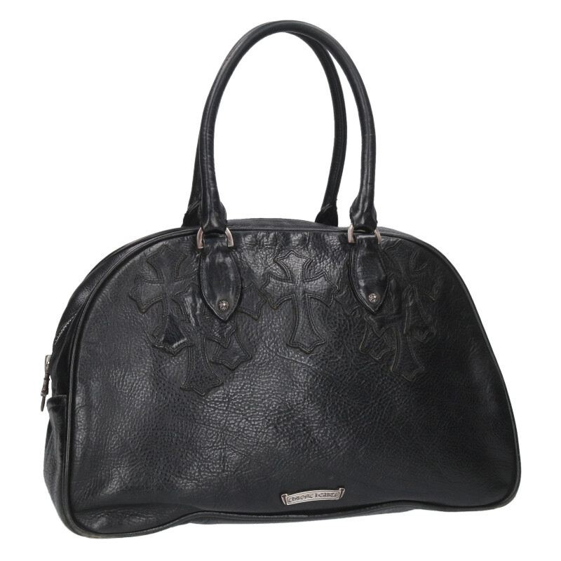 Chrome Hearts M MD m Bag Current Model CH Charm Medium Leather Handbag Black thumbnail 2