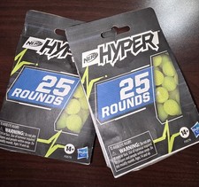 NERF Hyper 25-Round Boost Refill   2 Pack   25 Hyper Rounds NEW