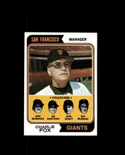 1974 Topps 78 Charlie Fox MG NM #D1,523031