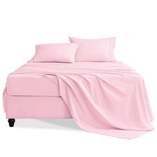 Twin Sheets Set 3 Pieces Hotel Luxury Soft Microfiber Bed Sheets Deep