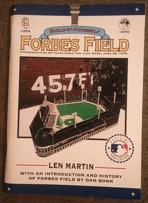 Build-It-Yourself Forbes Field by Len Martin - paperback book - unused