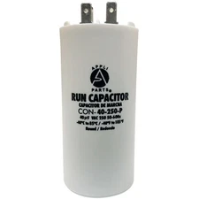 Appli Parts Run Capacitor for electric motors 40 Mfd uF (microfarads) 250VAC Pla