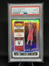 Panini 2023-24 Contenders Zach LaVine #41 Conference Finals Ticket /75 PSA 8