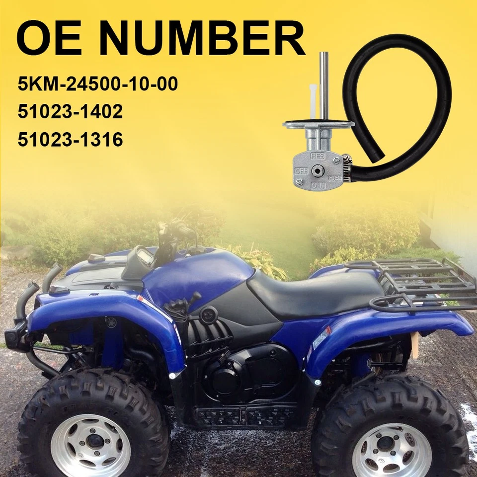 Tanque de combustible de gasolina Petcock apagado para Yamaha Grizzly Bruin 350 660 5KM-24500-10-00 Foto 4 de 4