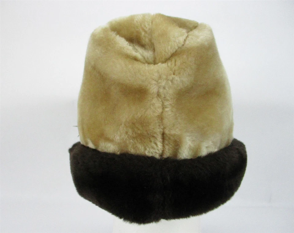 Sombrero de piel vintage United Hatters Cloche marrón con pluma invierno mediano años 20 30 Foto 4 de 4