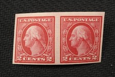 NobleSpirit (WB) Popular US #459 Pair Mint NH Type I Imperf = $825 CV PF Cert