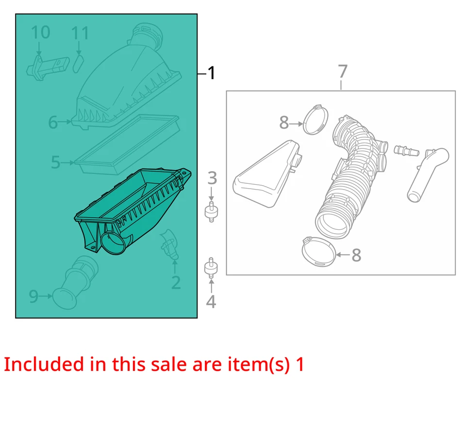 Purificador de aire 4,6 L con paquete policial para 04-10 CROWN VICTORIA 2644820 Foto 3 de 4