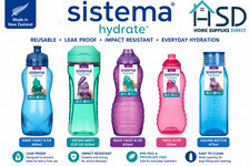 Sistema Botella Agua Gama Hidratar Cuadrado, Twist 475ml, 600ml, 1L