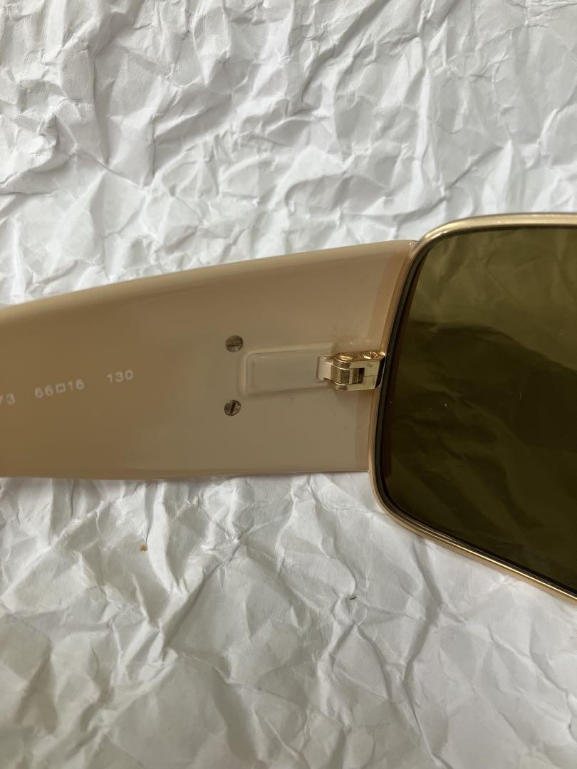 CHANEL sunglasses 4115 c27373 gold x beige | eBay