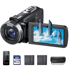4K Video Camera Camcorder 42MP Vlogging Camera for YouTube with 3  270  Rotat...