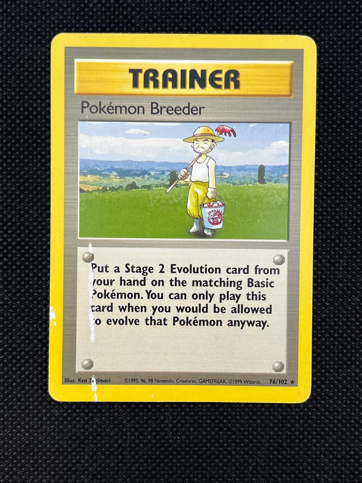 Pokemon TCG Breeder 76/102 [HP/DMG] Rare 1999 Base Set Unlimited WoTC