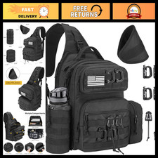 Large Tactical Sling Bag for Men - Crossbody EDC Shoulder Backpack, Versatile