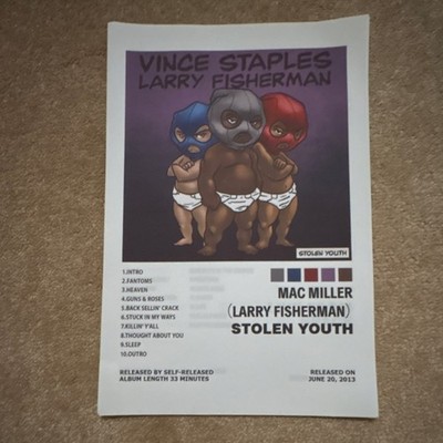 Mac Miller Album Poster Set - Stolen Youth, Faces, Best Day Ever, More
