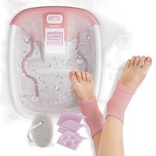 Homedics Bubble Bliss Deluxe Footbath Gift Set Maintain Heat Foot Spa