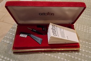 Ortofon Hard Case for Cartridge & Stylus Red Velvet  some parts and instructions