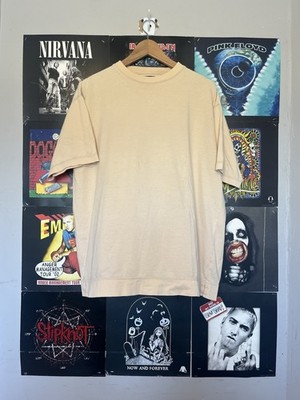 Vintage 90 s Cream Essential oversized boxy tee shirt.