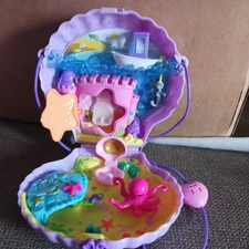 2019  Polly Pocket Tiny Power Seashell Purse Compact Only #GNH11