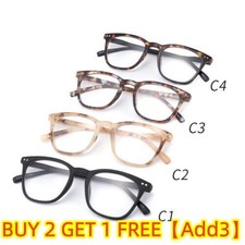 Mens Womens Oversized Reading Glasses Readers 1.0 1.5 2.0 2.5 3.0 3.5 Plastic 