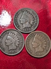 1892 1905 1907 INDIAN HEAD 1 ONE CENT PENNY COIN COINS UNITED STATES US #239