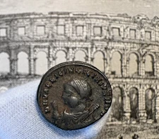 Licinius II (struck 317-320AD) IOVI CONSERVATORI CAESS (RIC VII 29A] SHIPS FREE!