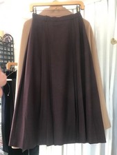 Vintage Brooks Brothers Midi Pleated Wool Skirt. S / M