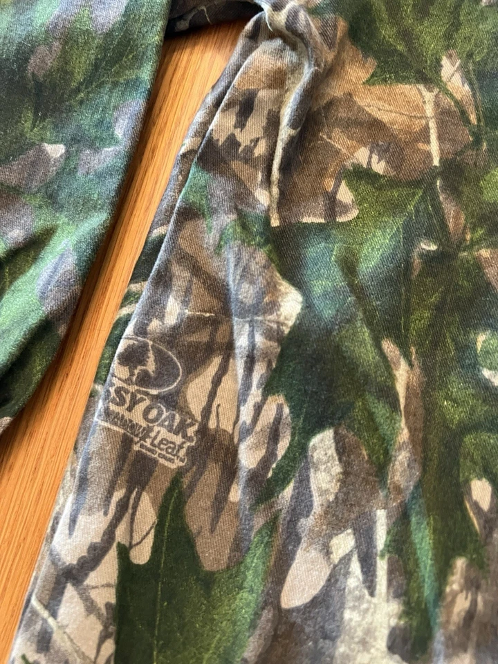 Camisa Roble Mossy YOUTH XL Hoja Sombra Manga Larga Abotonada Hecha en EE. UU. (C) De Colección Foto 2 de 4