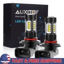 AUXITO H10 9140 9145 6500K White LED Fog Driving Light Bulbs Bright Fit for Ford