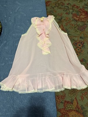 VTG Eve Stillman Original lingerie babydoll Nightie Nightgown Women s Pink Sz P