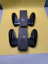 2 Nintendo Joy-Con Controller - Black (HAC-011) Grip Only