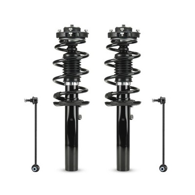 ILONPA (4) Front Struts w/Coil Spring & Sway Bar Links for 2006-2013 Audi A3/...