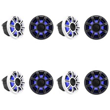 Kicker 51MSC654 - MSC 6.5-Inch Premium Marine 4-Ohm LED Coaxial System, 4 P...