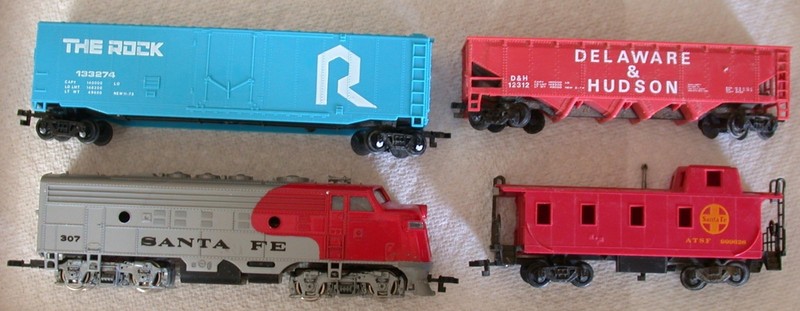 BACHMANN SANTA FE 307 HO TRAIN SET LOCOMOTIVE 2 CARS CABOOSE Instruction Sheet