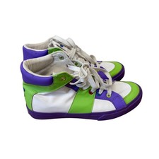 Ground Up Toy Story 4 Buzz Lightyear Sneakers Kids 6 White Green Purple