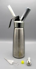 iSi Cream Profi Whipper 0.5L (0.52 Qt) Stainless Steel – Whipped Cream Dispenser