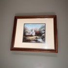 New ListingThomas Kinkade "Hometown Chapel" Matted Collector's Print 1999 Coa