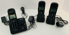 Panasonic KX-TGL430 Cordless Phone Base Answering Machine  3 Handsets;All CORDS