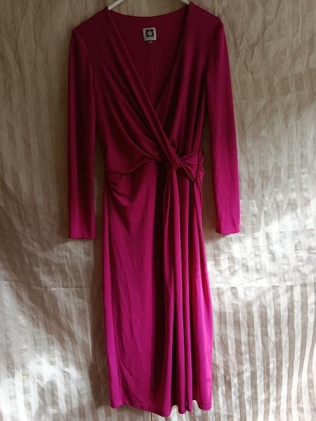 Women Anne Klein Dress Fuchsia XS