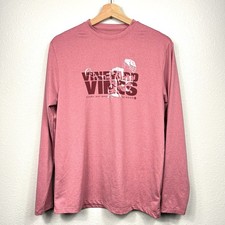 Vineyard Vines Boys Drive The Net Lacrosse Long Sleeve TShirt Size XL Red LAX