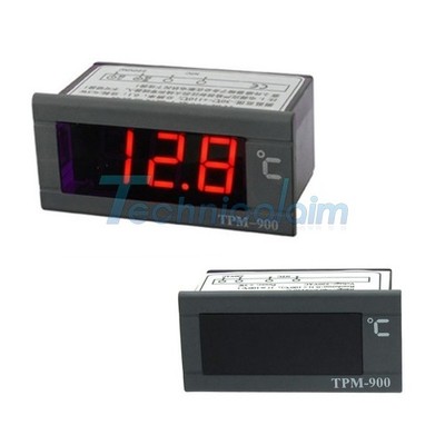 TPM-900 220V Digital Temperature Controller LED Panel Meter with Sensor NEW