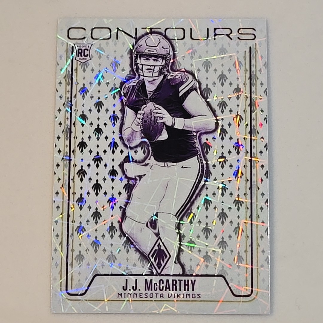 2024 Phoenix Contours J.J. McCarthy Rookie RC #CON-JMY Laser Velocity 🔥