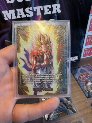 DBS Fusion World 2nd Anniversary Energy Marker Super Saiyan Gogeta E-129 