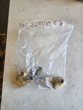 Qty 5** Parker 269HB 8 8 Brass Air/Hydraulic Fitting 1/2” x 1/2” NPT Male, 90°