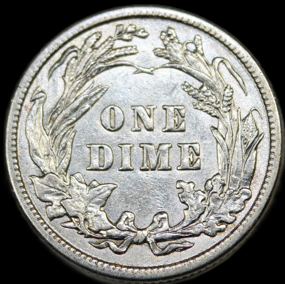 1913 p barber dime- choice uncirculated/ free shipping- jam581 - Image 3 of 4