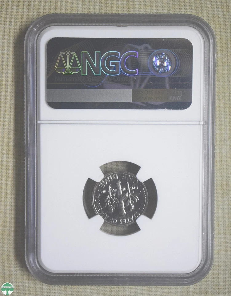 1968-S ROOSEVELT DIME - NGC CERTIFIED - PF 68 - Image 2 of 2
