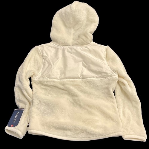 Nautica Toddler Girls Zip Up Hoodie Jacket Sz 4T Color Marshmallow NWT - Picture 2 of 2
